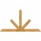 Ekena Millwork Saratoga Rough Sawn Timber Gable Bracket, Western Red Cedar, 96"W x 52"H x 2"D x 6"F, 13/12 Pitch GBW096X52X0206SAR00RWR - alternate 1